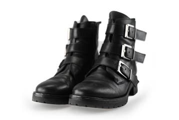 Manfield Biker boots in maat 41 Zwart, Verzenden, Zwart, Overige typen, Manfield