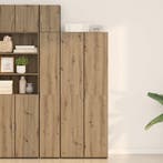 vidaXL Highboard 2 pcs Artisan Eiken 70 x 42,5 x 185 cm, Huis en Inrichting, Verzenden, Nieuw
