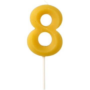 8 Jaar Kaarsen 4,5cm, Verzenden