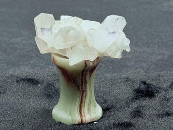 5 natuurlijke heldere kwarts kristallen Kristalen- 585 g -, Verzamelen