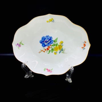 Meissen - Exquisite Serving Platter (19 cm) - Bouquet of