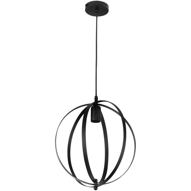 Industriële LED Hanglamp - Ronde Zwarte LED Lamp van Mat Alu, Maison & Meubles, Lampes | Suspensions, Envoi