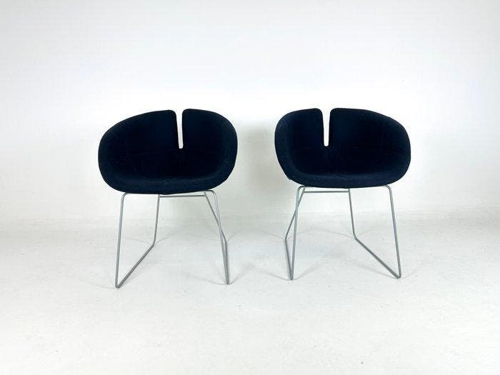 Moroso - Patricia Urquiola - Stoel - fjord - Staal, Textiel, Antiquités & Art, Antiquités | Meubles | Chaises & Canapés