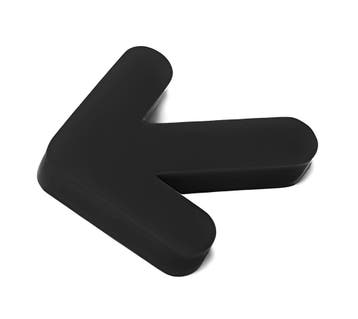 Set van 5 kunststof pijlen (8 mm dikte, zwart, pmma, zelfkl, Verzenden, Nieuw