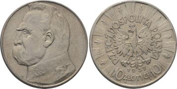 10 Zloty 1937 Polen Republik 1918-1939, Verzenden, België