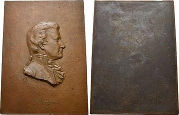Plakette Musik Mozart, Wolfgang Amadeus 1756-1791, Österr.., Postzegels en Munten, Verzenden