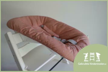 Stokke Tripp Trapp newborn grijs roze groen gris rose vert, Verzenden, Zo goed als nieuw, Meegroeistoel, Stoelverkleiner
