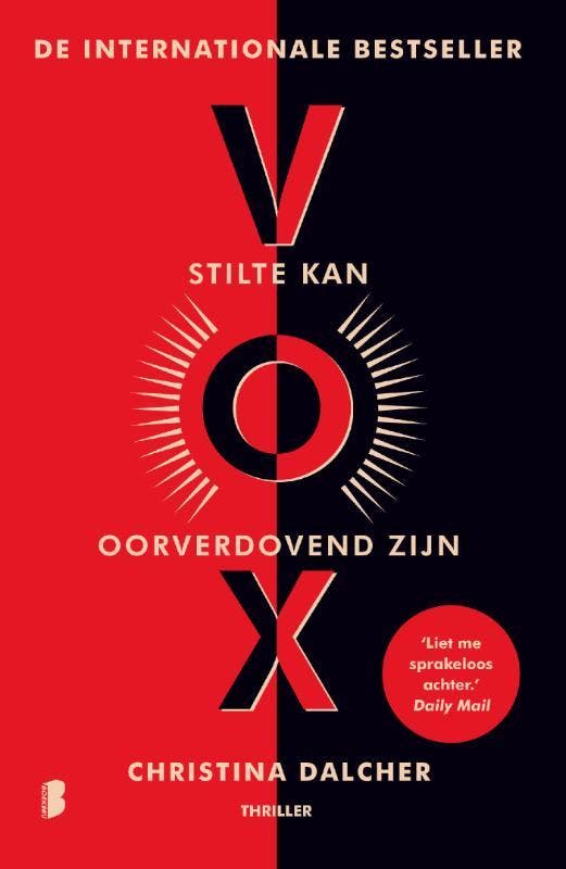 Vox 9789022588734 Christina Dalcher, Boeken, Thrillers, Gelezen, Verzenden