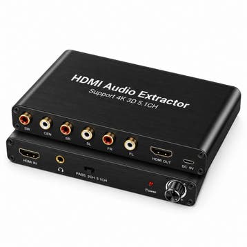 DrPhone ARC18 HDMI Audio Extractor – HDMI naar RCA 5.1CH –, TV, Hi-fi & Vidéo, Câbles audio & Câbles de télévision, Verzenden