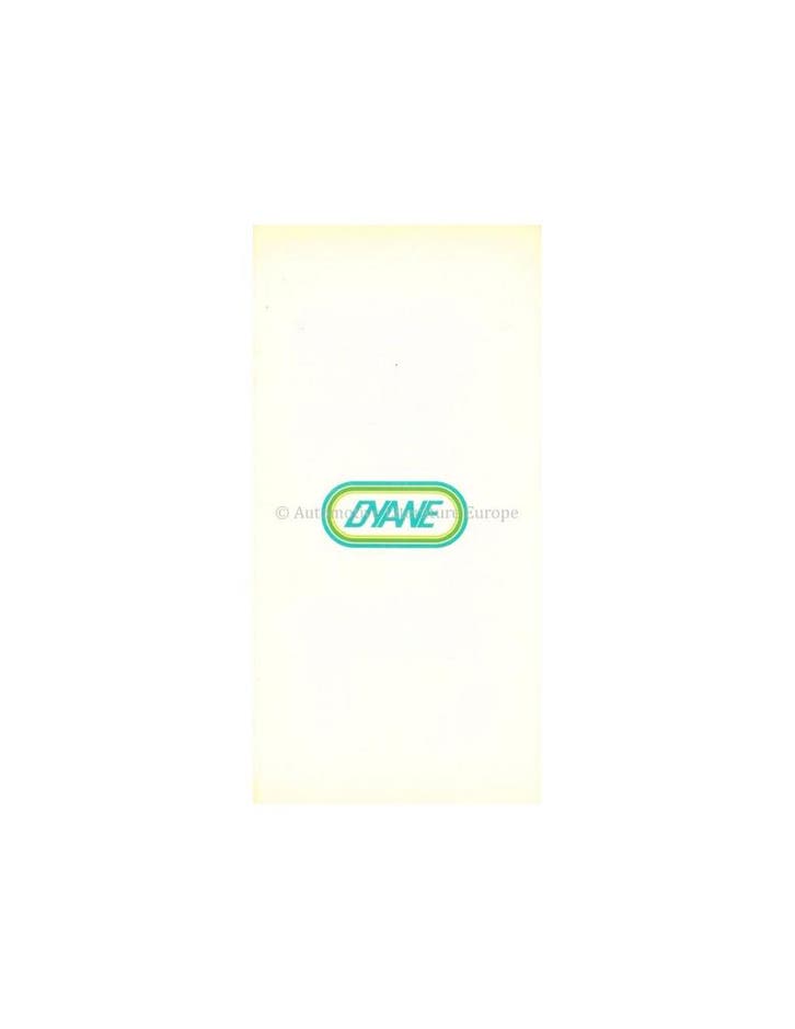 1967 CITROEN DYANE BROCHURE DUITS, Boeken, Auto's | Folders en Tijdschriften