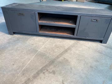 Tv-dressoir, antraciet (nieuw, outlet), Nieuw, Overige houtsoorten, Met lade(s)