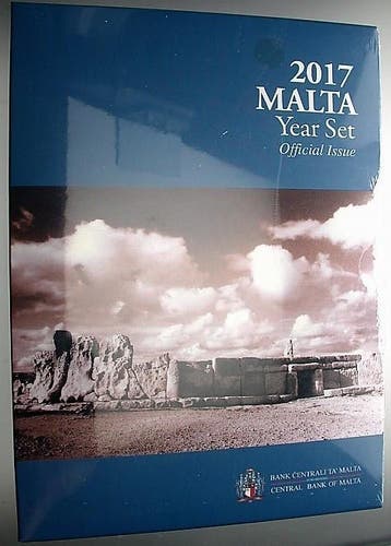 5,88 Euro,munten set 1 Cent-2 Euro + 2 Euroged 2017 Malta..., Verzenden, België