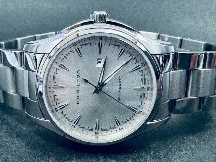 Hamilton - Jazzmaster Viewmatic - H323250 - Heren -, Handtassen en Accessoires, Horloges | Heren
