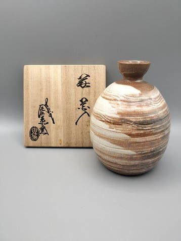 Vaas - Keramiek - Japan - Hagi-ware vaas (Zonder, Antiek en Kunst