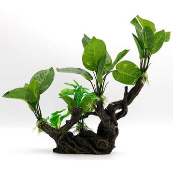 Kunstplanten op stronk / Aquarium decoratie  As-227, Verzenden, Nieuw, Plant(en), Steen of Hout