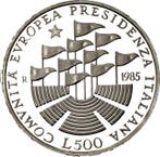 Italië. 500 Lire 1985 Italian Presidency of the European