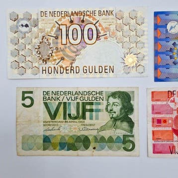 Nederland. - 5, 10, 25, 100 Gulden - various dates - PL105,