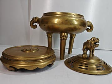 Brûle-parfum - Bronze - Bronze doré