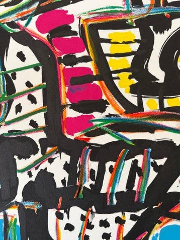 Karel Appel (1921-2006) - Figuur met vis