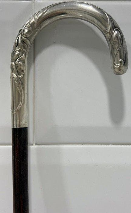 Wandelstok - .800 zilver, Antiek en Kunst, Antiek | Overige Antiek