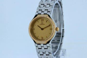 Omega - Devile symbol Diamond bezel Lady QZ - 54571847 -