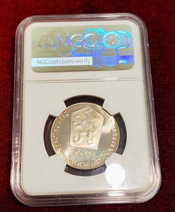 Tsjecho-Slowakije. 100 Korun 1981 / Gagarin - 20th