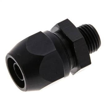 12x9mm & G1/4'' Aluminium Rechte Knelfitting Buitendraad, Verzenden