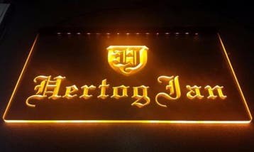 Hertog Jan neon bord lamp LED verlichting reclame lichtbak #, Verzenden, Nieuw