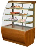 Koelvitrine | Hout-look | +4°C/+15°C | 4 Niveaus |, Verzenden, Nieuw in verpakking
