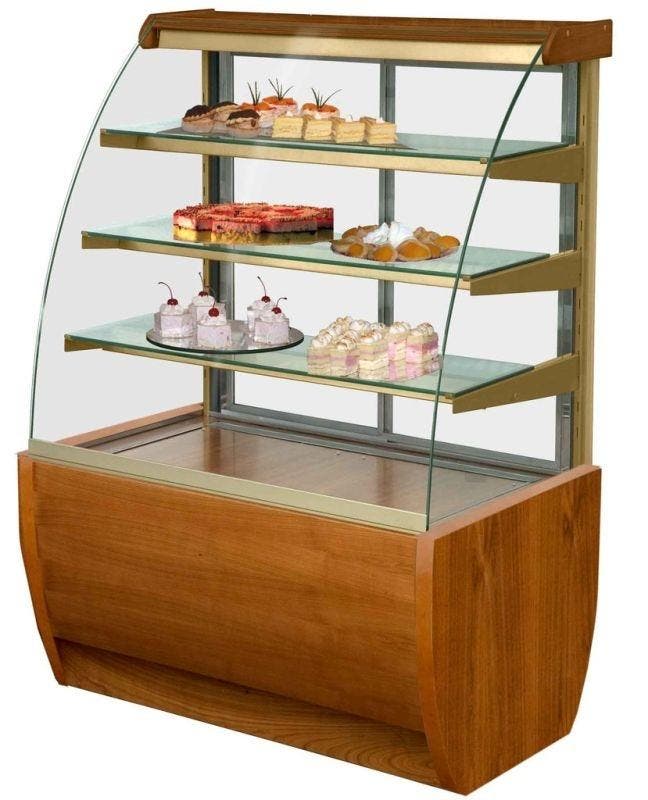Koelvitrine | Hout-look | +4°C/+15°C | 4 Niveaus |, Zakelijke goederen, Horeca | Keukenapparatuur, Nieuw in verpakking, Verzenden