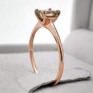 Zonder minimumprijs - Ring - 14 karaat Roségoud - 1.03ct., Nieuw