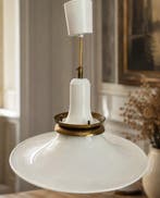 Plafondlamp - Emaille, Messing