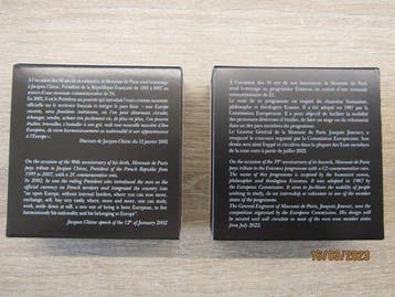 Frankrijk. 2 Euro 2022 Erasmus + Jacques Chirac (2