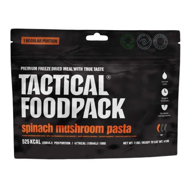 Spinazie Champignon Pasta - Tactical Foodpack, Divers, Produits alimentaires, Envoi