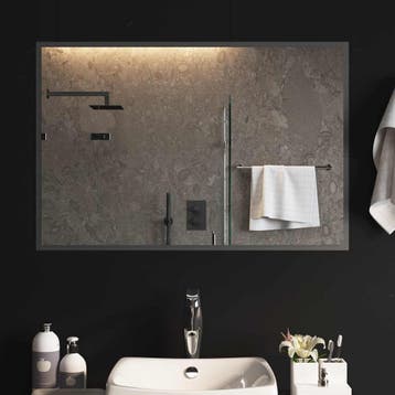 vidaXL LED Badkamerspiegel Transparant 90 x 60 cm gehard, Verzenden, Nieuw