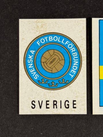 1970 Panini Mexico 70 World Cup, - Badge & Flag: Sweden - 2, Nieuw
