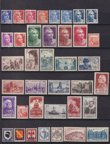 Frankrijk 1945/1959 - Postzegels Moderne van nr. 669 tot