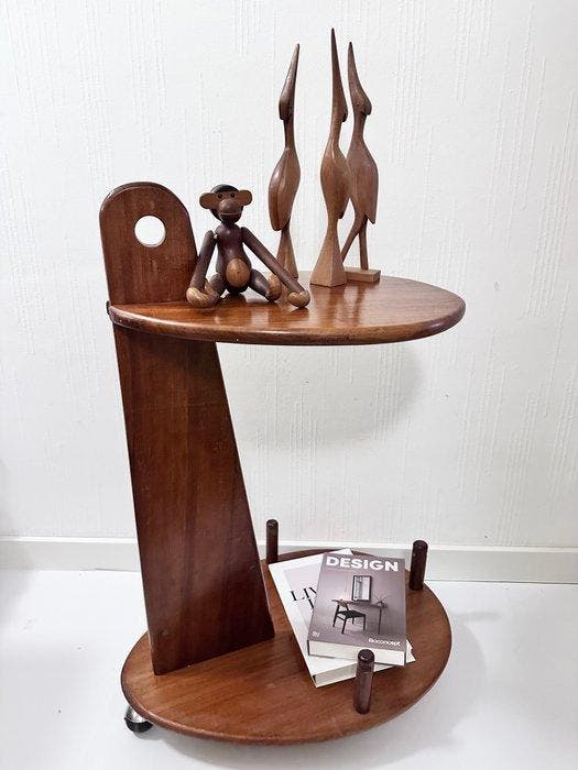 Serveerwagen - Teak, Antiquités & Art, Art | Objets design
