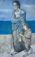 Pablo Picasso (1881-1973) - Mère et son enfant