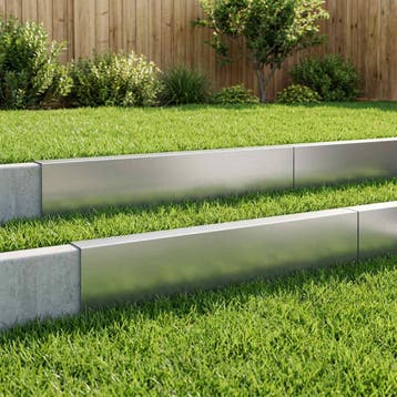 vidaXL Afdekprofiel voor tuinranden 10 st 100 x 6 x 15 cm, Verzenden, Nieuw