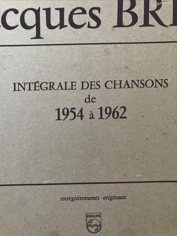 Jacques Brel - Intégrale Des Chansons de 1954 à 1962 - 5 x, CD & DVD