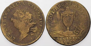 Jeton Frankreich Ludwig Xvi 1774-1793, Verzenden, België