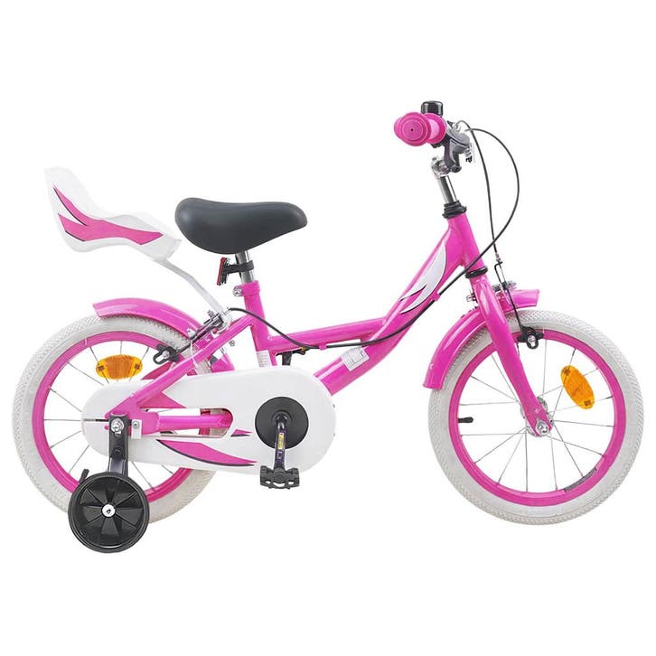 vidaXL Kinderfiets 16 Inch voor 4-6 jaar oud Roze, Fietsen en Brommers, Fietsen | Racefietsen, Nieuw, Verzenden