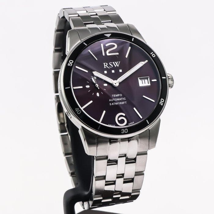 RSW - Tempo Automatic Swiss Watch - Zonder minimumprijs -, Bijoux, Sacs & Beauté, Montres | Hommes