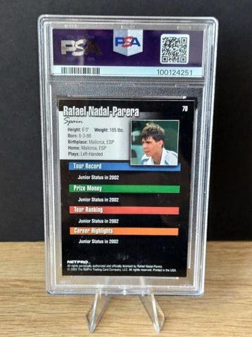 2003 Netpro Rafael Nadal Parera - Rookie - PSA 9 Graded card, Nieuw