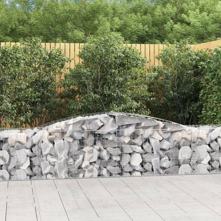 vidaXL Schanskorven 20 st gewelfd 400x50x60/80 cm, Tuin en Terras, Bloempotten, Nieuw, Verzenden