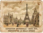 CREATIVE_HUB - Vintage postcard style Paris 1899 expo
