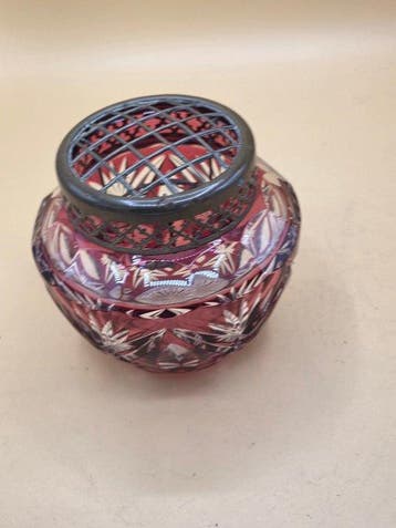 Val Saint Lambert - Vase - Cristal, Antiquités & Art