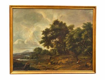 European School (XVIII - XIX) - Wooded Landscape with a