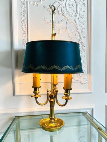 Bouilotte lamp - Franse klassieke luxe - Messing, Metaal